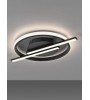 Plafonnier LED ORBIT – Luminaire moderne noir | Lumiland