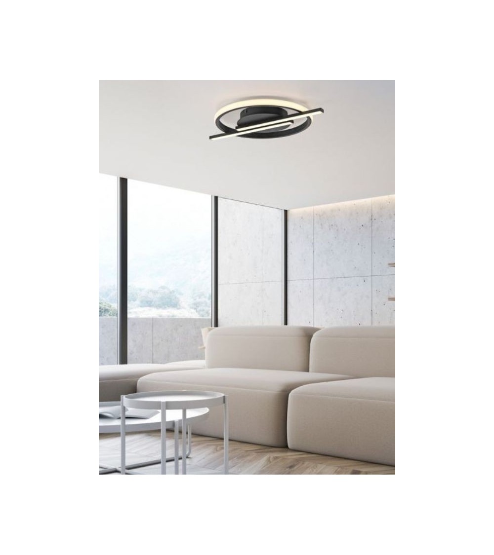 Plafonnier LED noir Plafonnier LED noir