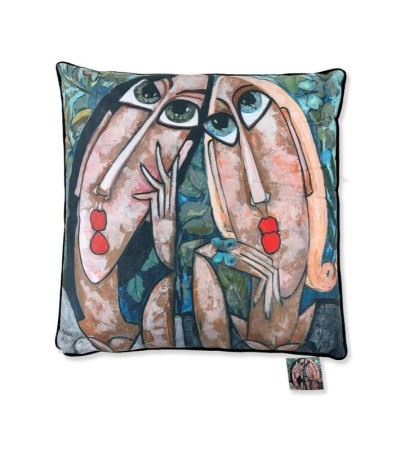 Coussin Martine Gonnin – Les Filles de l’Herbe | Lumiland