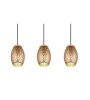 Suspension BIDAR 3 lumières – Luminaire café or | Lumiland