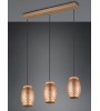 Suspension BIDAR 3 lumières – Luminaire café or | Lumiland