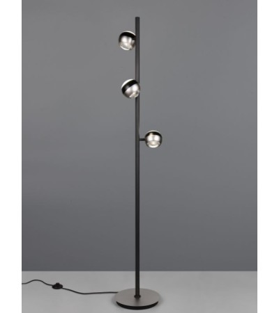Lampadaire ORBIT café ou alu – Ambiance moderne | Lumiland