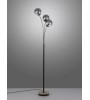 Lampadaire FLAMME – Luminaire verre fumé | Lumiland