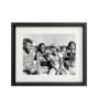 Tableau noir et blanc Johnny Hallyday & stars – 40x50 cm