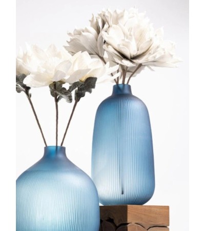 Vase bleu Valeska 53 cm – Déco design élégante | Lumiland