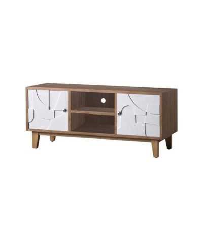 Meuble TV ORGANIQUE – Design sculptural et rangements pratiques
