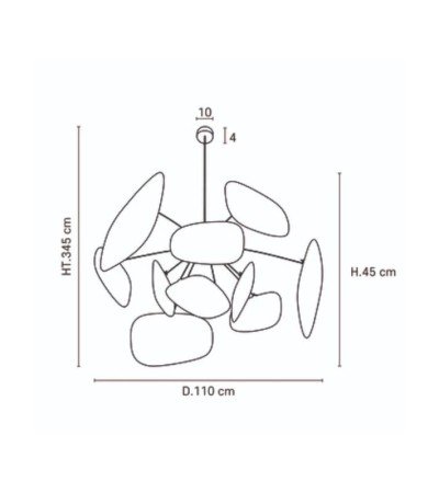 Suspension SCREEN 70’S lin & raphia – Design mobile XL – Lumiland