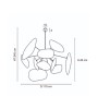 Suspension SCREEN 70’S lin & raphia – Design mobile XL – Lumiland