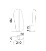 Applique murale design BIANCA – Acrylique givré LED – Lumiland