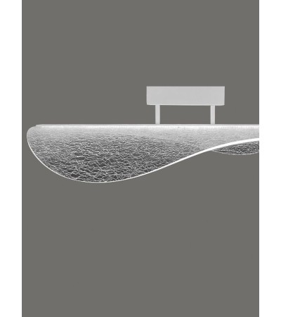 Plafonnier BIANCA, effet givré, Design contemporain | Lumiland