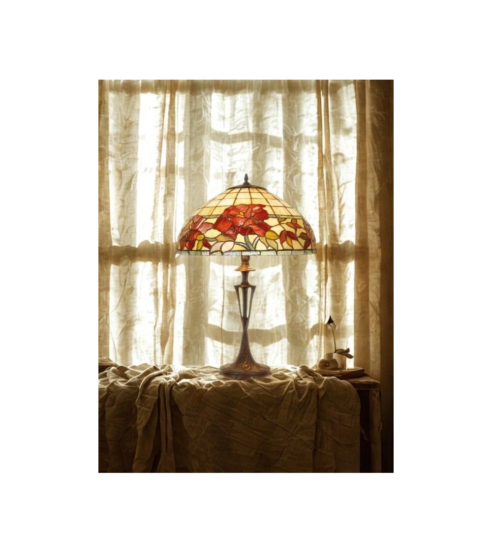 Lampe TIFFANY vitrail – Lampe à poser vintage | Lumiland Lampe TIFFANY vitrail – Lampe à poser vintage | Lumiland