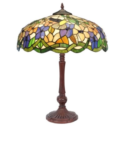 Lampe TIFFANY IRIS – Lampe vitrail colorée | Lumiland