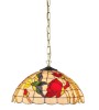 Suspension TIFFANY ROSALIA – Verre vitrail coloré | Lumiland