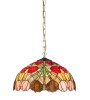 Suspension TIFFANY TULIPA – Luminaire vitrail fleuri | Lumiland