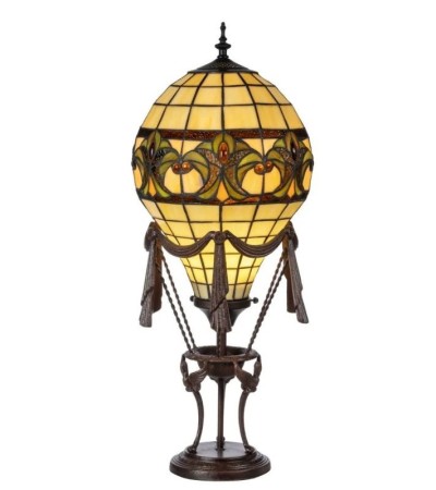 Lampe Tiffany Montgolfière – Verre coloré art déco | Lumiland