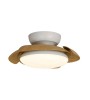 Ventilateur ALOHA blanc/bois – LED & pales invisibles | Lumiland