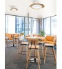 Ventilateur ALOHA blanc/bois – LED & pales invisibles | Lumiland