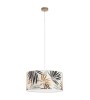 Suspension HOJA – Feuillage bohème en bois et papier peint