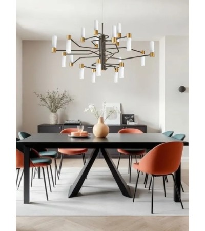 Suspension NATA – Lustre 20 lumières design contemporain Lumiland