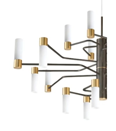 Suspension NATA – Lustre 20 lumières design contemporain Lumiland