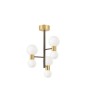 Lustre design WOOL – 6 ou 12 lumières en verre opale