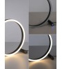Lampe de table RITUS, LED design annulaire avec variateur tactile