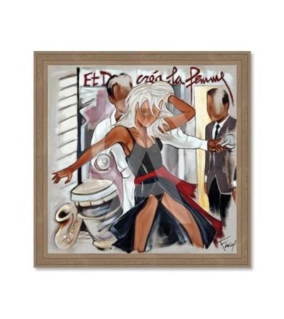 Tableau ET DIEU CRÉA LA FEMME de Farel  – Fabriqué en France