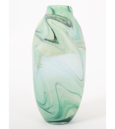 Vase VERDE en verre – Vert marbré 39 cm | Lumiland