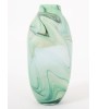 Vase VERDE en verre – Vert marbré 39 cm | Lumiland