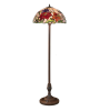 Lampadaire Tiffany vitrail floral – Luminaire salon élégant | Lumiland