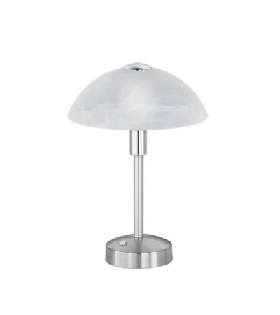 Lampe de chevet DONNA LED tactile. Verre & métal doré ou nickel.
