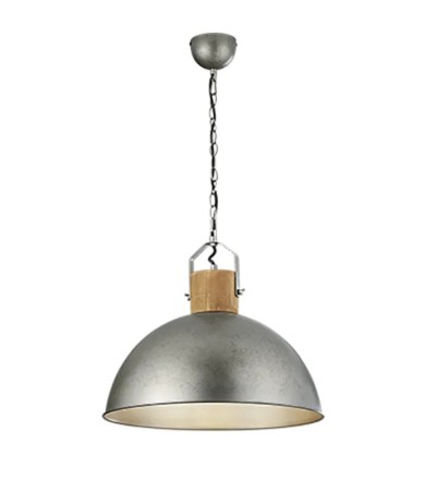 Suspension DEHLI – métal et bois style vintage