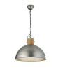 Suspension DEHLI – métal et bois style vintage