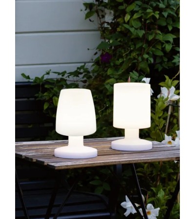 Lampe rechargeable LORA & DORA extérieure sans fil design blanc