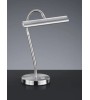 Lampe de bureau KURTIS – LED flexible nickel mat