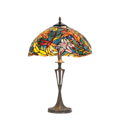Lampe Tiffany Libellules – Lampe à poser en vitrail | Lumiland