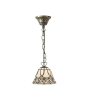 Suspension Tiffany blanche en vitrail – Élégance intemporelle