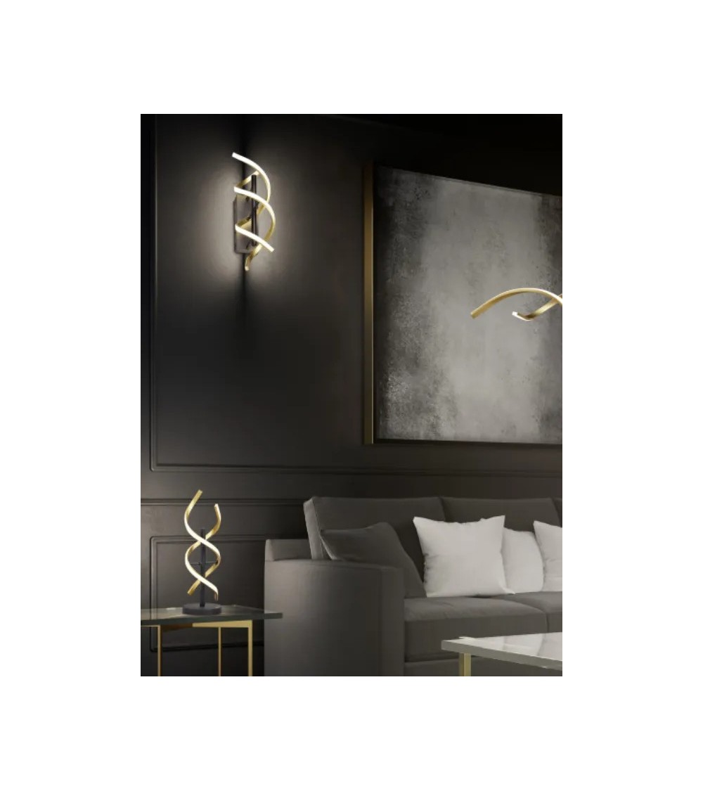 Applique murale SEQUENCE – Noir et doré