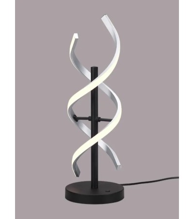 Lampe SEQUENCE – LED spirale dimmable noir/doré ou alu