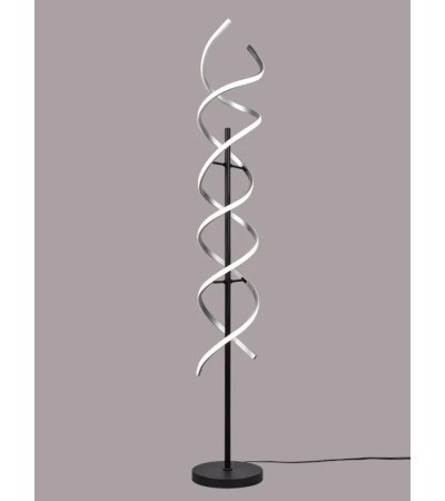 Lampadaire SEQUENCE – LED spirale dimmable noir/doré
