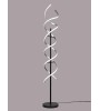 Lampadaire SEQUENCE – LED spirale dimmable noir/doré