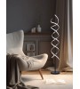 Lampadaire SEQUENCE – LED spirale dimmable noir/doré