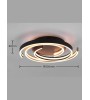 Plafonnier CAYA – Design courbe, dimmable & réglable en couleur