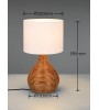 Lampe à poser rotin SPROUT – Design bohème & naturel | Lumiland