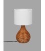Lampe à poser rotin SPROUT – Design bohème & naturel | Lumiland
