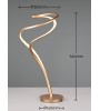 Lampe NALA – LED incurvée tactile anthracite et dorée