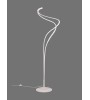 Lampadaire NALA – LED incurvée tactile doré et blanc