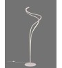 Lampadaire NALA – LED incurvée tactile doré et blanc