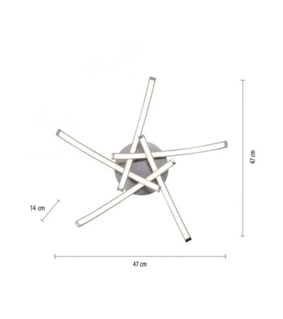 Plafonnier LED AURISTRA – Luminaire design salon | Lumiland