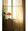 Lampe Tiffany ROSALEE : Petite lampe à poser en verre coloré